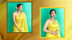 Keerthy Suresh Photos : மஞ்சள் புடவையில் மனதை மயக்கும் கீர்த்தி சுரேஷ்!