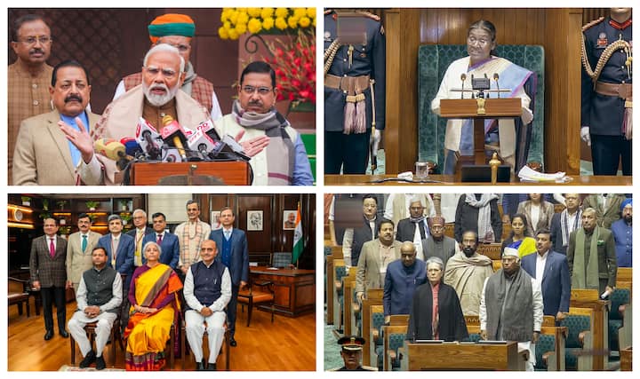 The Budget Session of Parliament began on Wednesday with an address by President Droupadi Murmu to a joint sitting. Finance Minister Nirmala Sitharaman will present the Interim Budget on February 1.