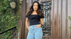 Catherine Tresa : ఫేవరెట్ బ్లూ జీన్స్​లో.. న్యూడ్ మేకప్​ లుక్​తో ఫోటోలు దిగిన కేథరిన్ థ్రెసా