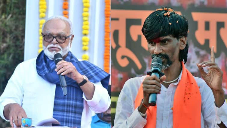 Manoj Jarange In Nashik slam Chhagan Bhujbal on Maratha Reservation marathi news छगन भुजबळांनी नाभिक समाजाची माफी मागावी, मनोज जरांगेंची मागणी