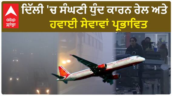 Delhi Fog | ਦਿੱਲੀ 'ਚ ਸੰਘਣੀ ਧੁੰਦ ਕਾਰਨ ਰੇਲ ਅਤੇ ਹਵਾਈ ਸੇਵਾਵਾਂ ਪ੍ਰਭਾਵਿਤ