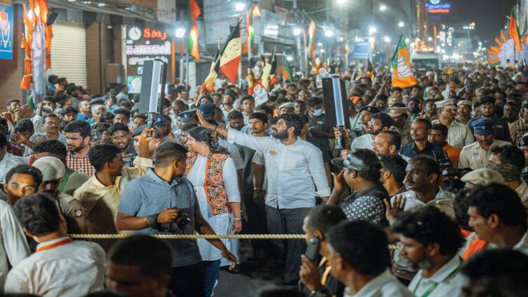 BJP state president Annamalai in a public meeting held in Tiruvannamalai - TNN “திமுகவின் ஏடிஎம் எ.வ.வேலு” -  திருவண்ணாமலையில் அண்ணாமலை காரசார விமர்சனம்