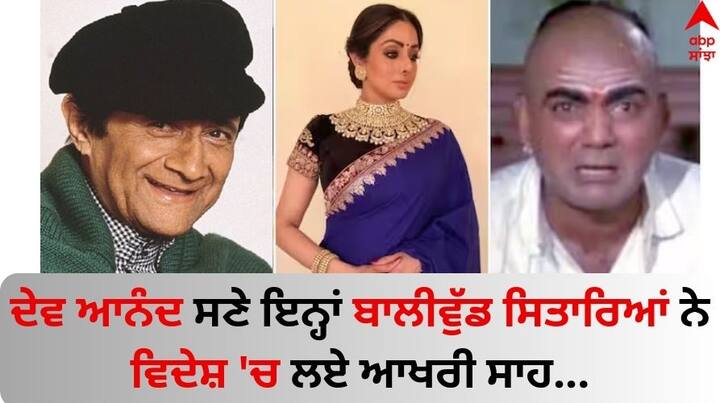 Celebs who passed away in foreign: ਹਿੰਦੀ ਸਿਨੇਮਾ ਦੇ ਕਈ ਅਜਿਹੇ ਕਲਾਕਾਰ ਹਨ ਜੋ ਆਪਣੇ ਜੀਵਨ ਦੇ ਆਖਰੀ ਪੜਾਅ ਦੌਰਾਨ ਦੇਸ਼ ਵਿੱਚ ਨਹੀਂ ਸਨ। ਅੱਜ ਅਸੀਂ ਉਨ੍ਹਾਂ ਸਿਤਾਰਿਆਂ ਬਾਰੇ ਦੱਸਾਂਗੇ ਜਿਨ੍ਹਾਂ ਦੀ ਮੌਤ ਵਿਦੇਸ਼ੀ ਧਰਤੀ 'ਤੇ ਹੋਈ।