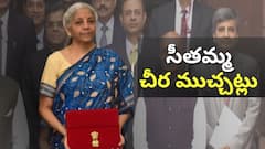 బడ్జెట్ రోజున సీతమ్మ కట్టుకున్న చీర విశేషాలివే