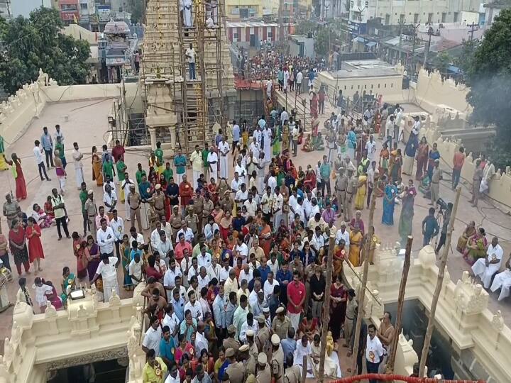 'கோவிந்தா கோவிந்தா ' முழக்கம்..! ஸ்தல சயன பெருமாள் கும்பாபிஷேகம்..!