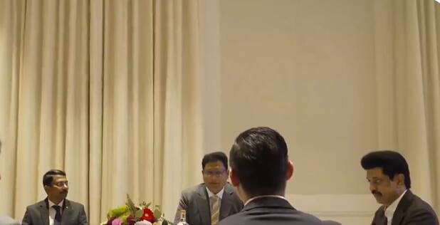 Earlier, Stalin met with ROCA Group's Global Director Carlos Velazquez and ROCA India's MD K Nirmal Kumar and secured Rs 400 crore investment in Tamil Nadu (Credit:X/@MKStalin)