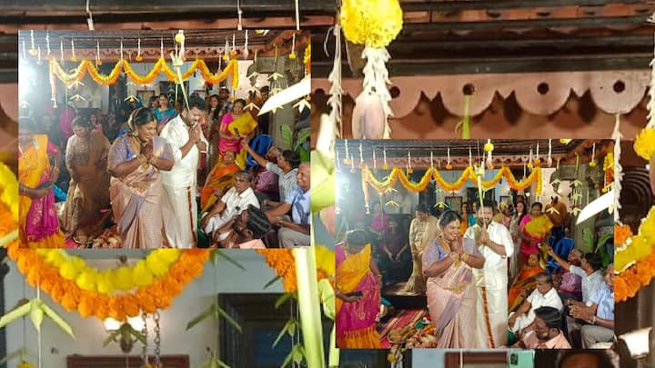 Indraja Roboshankar Engagement : நடிகர் ரோபோ ஷங்கரின் மகளும் நடிகையுமான இந்திரஜா ஷங்கரின் நிச்சயதார்த்த புகைப்படங்களை இங்கே பார்க்கலாம்.