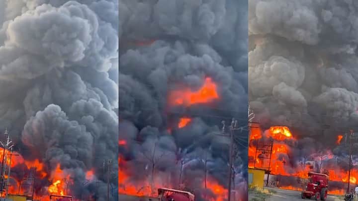 Musalgaon Sinnar Fire : सिन्नरच्या मुसळगाव MIDC मधील  कंपनीला भीषण आग