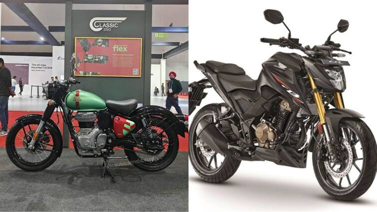 Royal Enfield Classic 350 Honda CB300F flex fuel showcased at Bharat Mobility Expo 2024 Flex Fuel Motorcycles: எத்தனால் கலந்த எரிபொருள் - ராயல் என்ஃபீல்டின் கிளாசிக் 350, ஹோண்டா CB300F அறிமுகம்
