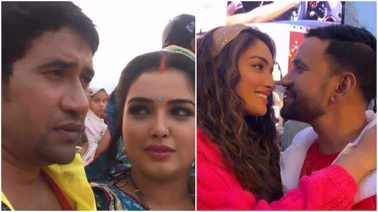 dinesh lal yadav birthday amrapali dubey share a romantic video with nirahua आम्रपाली दुबे ने निरहुआ को रोमांटिक अंदाज नें किया बर्थडे विश, अक्षरा सिंह सहित इन सितारों ने भी दी बधाई