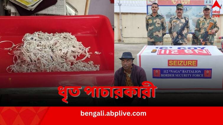 North 24 Parganas BSF arrests man carrying silver to smuggle to Bangladesh India Bangladesh Border: মাত্র ৫০০ টাকার জন্য! বাংলাদেশে রুপো পাচারে পথে BSF-এর হাতে ধৃত প্রৌঢ়