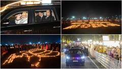 Assam Gives PM Modi A Spectacular Welcome By Illuminating 1,00,000 Diyas — IN PICS