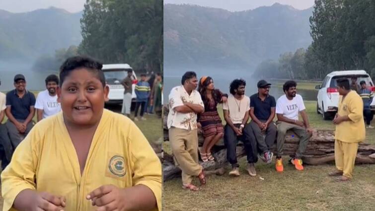 Nifya Furniture kid Mohammed Rasool Video viral in Lic mOvie shooting spot LIC Movie: LIC பட ஷூட்டிங்கில் வேலையை காட்டிய நிஃபியா பர்னிச்சர் சிறுவன்.. வைரலாகும் வீடியோ!
