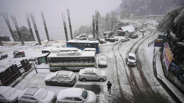 Himachal Pradesh 4 National Highways 500 Roads Closed After 2 Days Of Snowfall Shimla Lahaul Spiti Himachal: 4 National Highways Among 504 Roads Closed After 2 Consecutive Days Of Snowfall