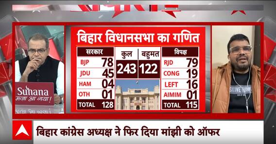 Sandeep Chaudahry:तेजस्वी ने नीतीश से बदला लेने का बना लिया है मास्टर प्लान!। Jitan Ram Manjhi | ABP