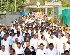 Tamil Nadu Leaders Honour Former TN CM Annadurai On His Death Anniversary — IN PICS