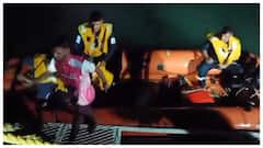 Indian Coast Guard Rescues Man After He Fell Into Sea Off Mumbai Coast. WATCH