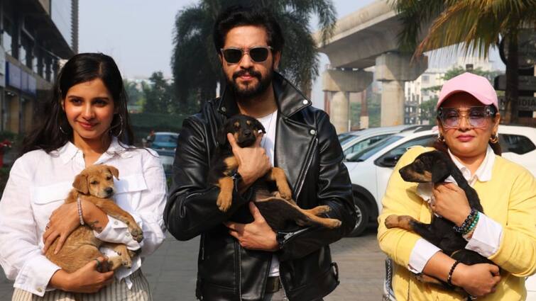 Vikram Chatterjee, Angana Roy and Sreelekha Mitra took a part in a bike rally with street dogs know in details Vikram-Angana: পথকুকুরদের কোলে নিয়ে বাইক ব়্যালি বিক্রম, অঙ্গনা, শ্রীলেখাদের, কেন অভিনব এই উদ্যোগ?