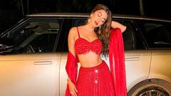 Pooja Hegde Dons A Stunning Red Lehenga Perfect For Wedding Season, See All Pics