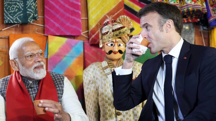 नई दिल्ली से जयपुर का सफर, PM मोदी के साथ चाय की चुस्की, इमैनुएल मैक्रों ने शेयर किया भारत यात्रा का वीडियो
