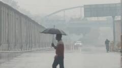 Parts Of Delhi-NCR Receive Light Rainfall Amid Fresh Western Disturbance — In Pics
