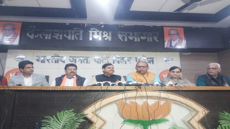 Bihar BJP leader Mithilesh Tiwari MLC Anil Sharma statement regarding Lok Sabha elections ann BJP Politics: NDA सरकार बनने पर BJP ने आयोजित की बड़ी सभा, 'मतदान केंद्र स्ट्रेटजी' के साथ फूंका चुनावी बिगुल