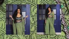 Shruti haasan Photos : பச்சை நிற உடையில் கலக்கும் நடிகை ஸ்ருதி ஹாசன்!