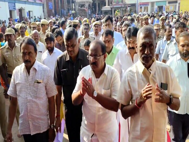 பழனி முருகன் கோயிலில் 200 கிராம் அளவில் பஞ்சாமிர்தம் விற்பனை -  அமைச்சர் சக்கரபானி துவக்கி வைப்பு