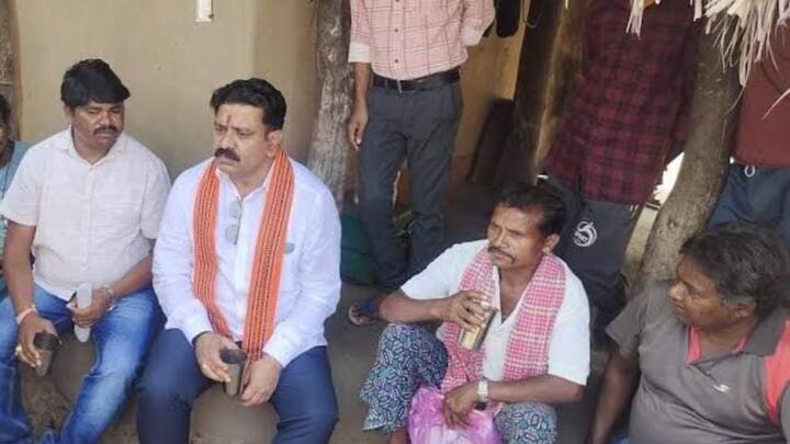 Home Minister Vijay Sharma Reached Bijapur Silger Village Chhattisgarh News Ann Chhattisgarh: नक्सलगढ़ पहुंचे गृह मंत्री विजय शर्मा, जवानों का बढ़ाया हौसला, 'लाल आतंक' पर कही ये बात