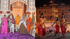 In Pics: उदयपुर में अनोखी शादी, 'दूल्हे' ने तोड़ा धनुष, फिर दुल्हन को पहनाई वरमाला, देखें तस्वीरें