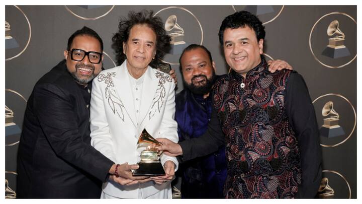 Fusion band Shakti won the Global Music Album award at the Grammy Awards 2024 in Los Angeles on Sunday (Monday in India).