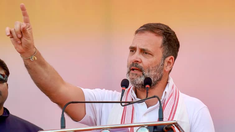 Rahul Gandhi Nationwide Caste Census Removal of 50 pc Reservation Cap INDIA PM Modi Govt OBC Lok Sabha Election 2024 I.N.D.I.A. Will Remove 50% Cap On Reservation If Voted To Power: Rahul Gandhi