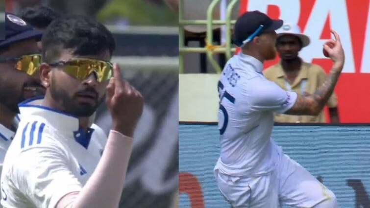 Shreyas Iyer Direct Hit Throw Viral Video Ben Stokes IND vs ENG 2nd Test India vs England Viral Video WATCH: Shreyas Iyer Imitates Ben Stokes' Celebration After His Direct-Hit Throw Catches England Captain Short Of Crease