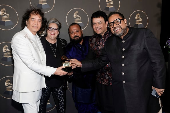 The band was formed in 1973 by English guitarist John McLaughlin, Indian violinist L. Shankar, percussionists Zakir Hussain (on tabla) and T. H.