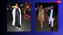 ऑल ब्लैक नाइट सूट पर ओवरकोट पहने एयरपोर्ट पर स्पॉट हुईं Malaika , कृति -शाहिद ने विंटर लुक में धड़काया जिया , देखें तस्वीरें