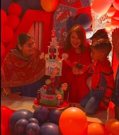 कपिल शर्मा ने बेटे त्रिशान के बर्थडे पर रखी स्पाइडर मैन थीम पर ग्रैंड पार्टी, 2 टायर का केक कटार, देखें जश्न की तस्वीरें