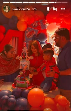 Kapil Sharma's Son Trishaan Turns Three; Check Out Pics From His Spiderman-Themed Birthday Celebration