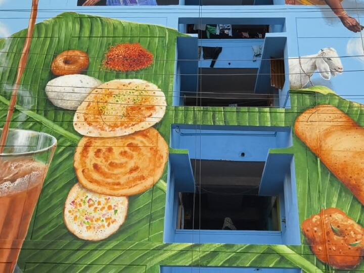 தத்ரூபமான ஓவியங்கள் மக்களின் கவனத்தை ஈர்த்து வருகிறது.