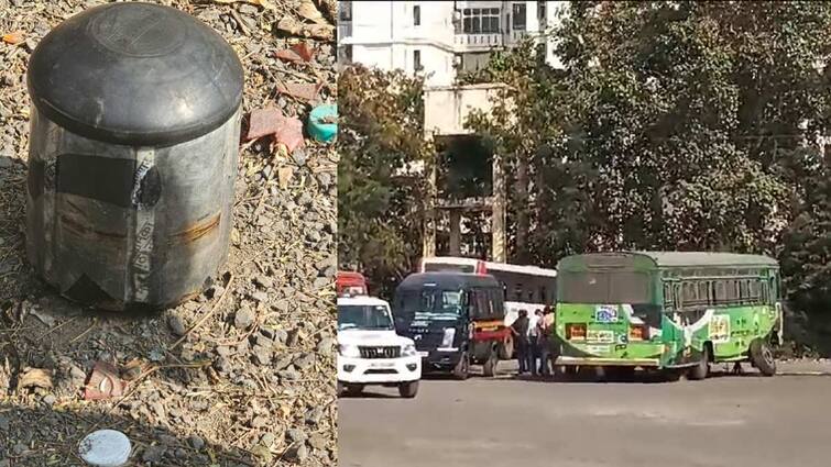 Nagpur shocking news tiffin bomb found in nagpur ganeshpeth bus stand Bomb disposal squad entered the spot maharashtra marathi news Nagpur News : धक्कादायक! नागपूर बस स्थानकातील बसमध्ये बॉम्बसदृश्य वस्तू; परिसरात एकच खळबळ