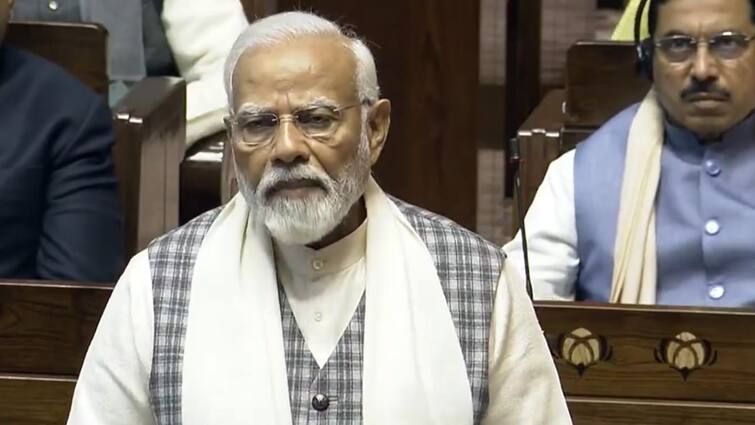 PM Modi Addresses Rajya Sabha take jibe at Congress President Mallikarjun Kharge PM Modi Speech in Rajya Sabha: కాంగ్రెస్‌ పతనాన్ని చూస్తే జాలేస్తోంది - రాజ్యసభలో ప్రధాని మోదీ సెటైర్లు
