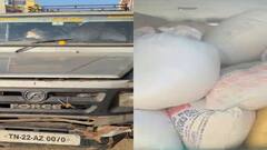 மதுரையில் 1050 கிலோ  ரேசன் அரிசி பறிமுதல் - 2 பேர் கைது