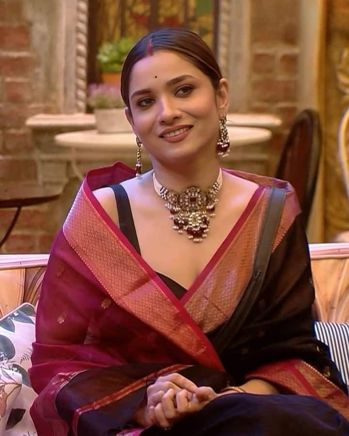 Ankita Lokhande All Sarees Photos From Bigg Boss 17 House