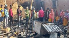 गोपालगंज में लगी भीषण आग, जिंदा जले चार लोग, बच्ची की हुई मौत, मां-बेटा रेफर