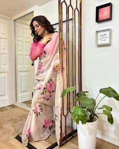 Shraddha Arya Channels Her Inner Barbie In A Pink Saree; SEE PICS