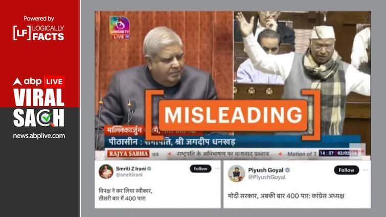 Fact Check: Clipped Video Of Kharge Passed Off As Cong Leader Predicting BJP's Lok Sabha Win