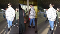 Deepika Padukone:दीपिका पदुकोण विमानतळावर स्पॉट झाली आहे, तिचा हा लूक पहा!