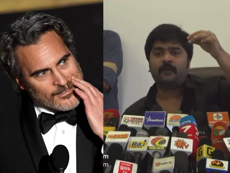 oscar winner joaquin phoenix speech is similar to actor silambarasan cow speech Silambarasan TR: ஒரு மாடு அதோட குட்டிக்கு வச்சிருக்க பால.. ஆஸ்கர் மேடைக்கு சென்ற சிம்புவின் மாடு கதை: பின்னணி இதோ!