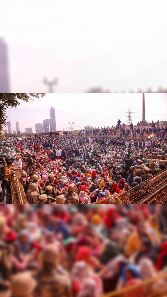 UP Farmers Marching To Parliament Stopped Outside Delhi