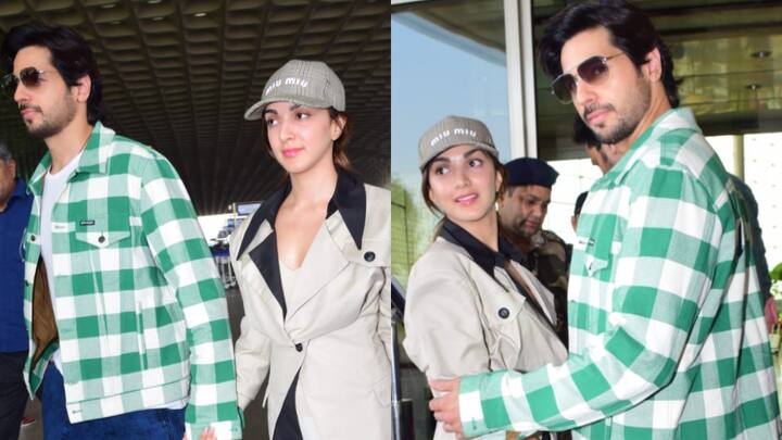 Kiara Advani and Sidharth Malhotra make a chic entrance at the airport on Friday morning.