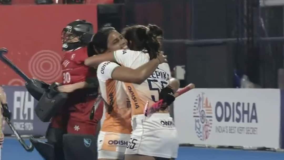 FIH Hockey Pro League Indian womens hockey team beat USA 3-1 FIH Pro League: Deepika's Stunning Acute Angle Goal Helps India End Losing Streak Beat USA 3-1- WATCH